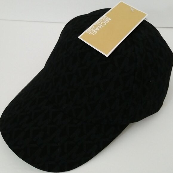 Michael Kors Black Logo Adjustable Strap Baseball Hat - Picture 13 of 13